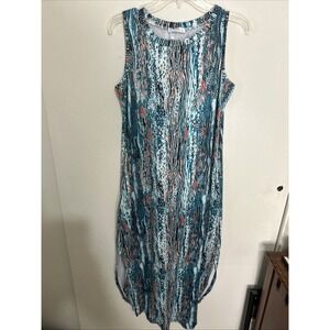 Hount Womens‎ Teal Blue Tank Dress Size Medium
